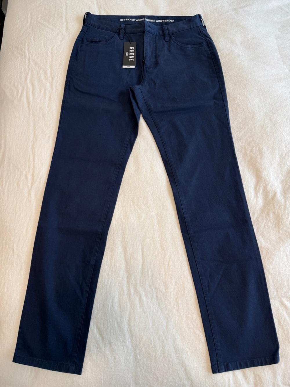 Rhone Five Pocket Everyday Twill 31x33 Slim Navy NWT